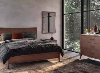 Bedroom set bed 2x bedside tables chest of drawers design luxury furniture 4-piece set
